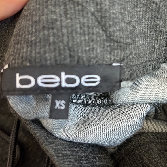 Bebe velour Grey rhinestone logo joggers XS, S - Picture 17 of 17